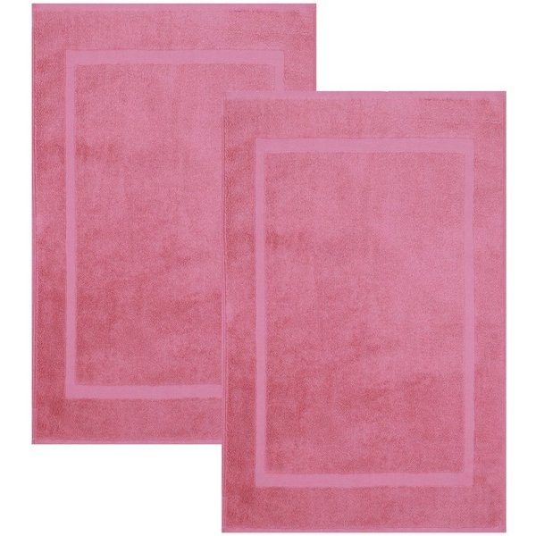 Betz Badematte 2 Stück Badvorleger Premium Badteppich Größe 50x70 cm, unbeschichtet, beidseitig nutzbar, beidseitig nutzbar, Baumwolle, Qualität 650g/m²