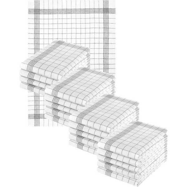 Betz Geschirrtuch Set 50x70cm Geschirrtücher BW, (Set, 20-tlg., Geschirrtücher Küchentücher Handtücher), extrem strapazierfähig saugstark trocknergeeignet Gastr