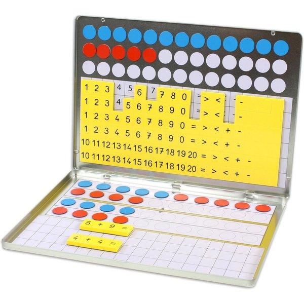 Betzold Lernspielzeug 1, 2, 3 ... Zahlenzauberei – Rechenmagnetbox Zahlen Lernen
