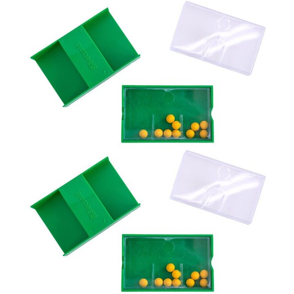Betzold Lernspielzeug Multi-Split-Schüttelbox, 2 Stück – Sortierbox Lernhilfe Kids