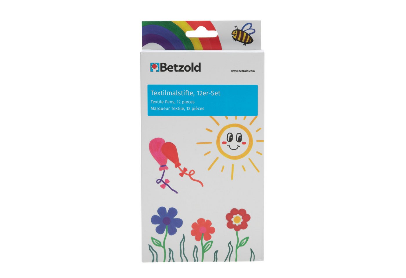 Betzold Textilmarker Stoffmalstifte 12er Set - Textilstifte zum Bemalen von Stoff – Bild 2 von 5