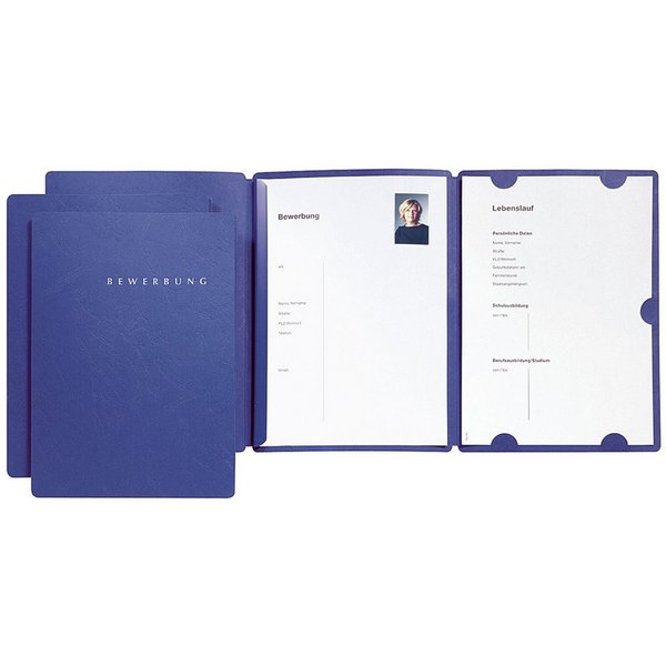 PAGNA Bewerbungsmappe Pagna Bewerbungsmappe Select Basic 3tlg. blau