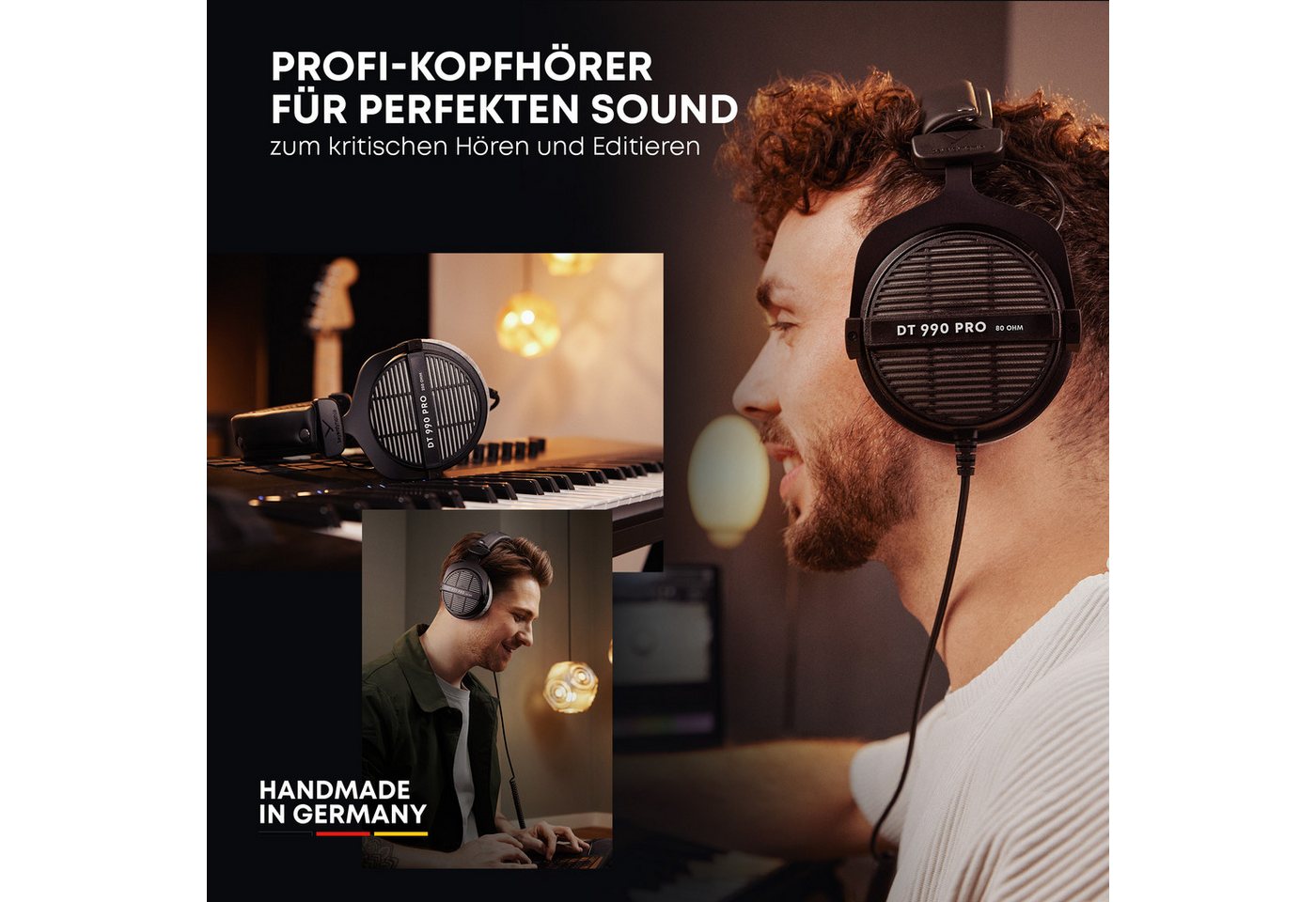 beyerdynamic DT 990 PRO Over-Ear-Kopfhörer (250 Ohm, Offene Bauweise, Studio-Kopfhörer) – Bild 3 von 5