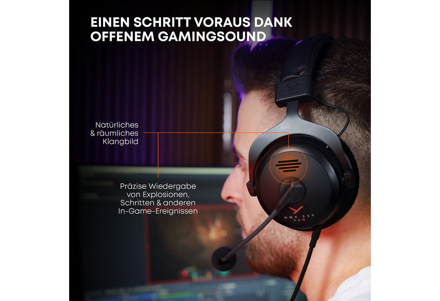 beyerdynamic MMX 330 PRO Gaming-Headset (Made in Germany, offene Bauweise) – Bild 4 von 5