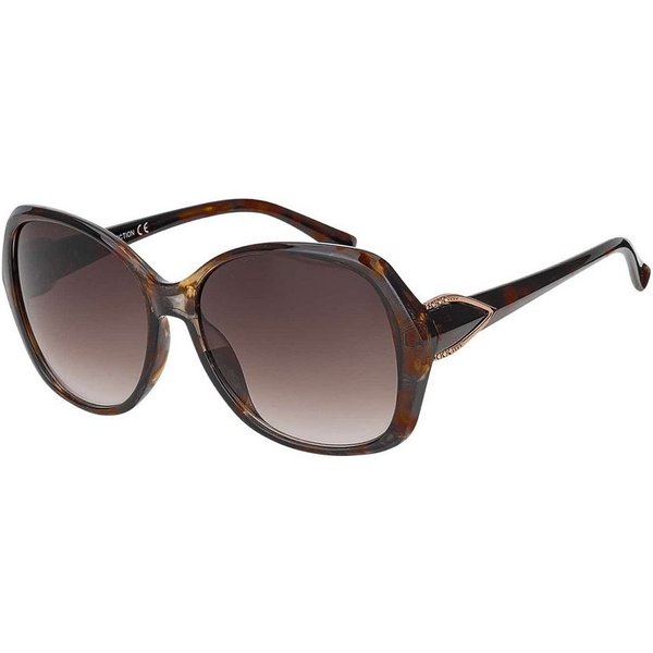 BEZLIT Eyewear Pilotenbrille Rundglas Designer Damen Sonnenbrille (1-St) mit schwarz, braun und violetten Linsen