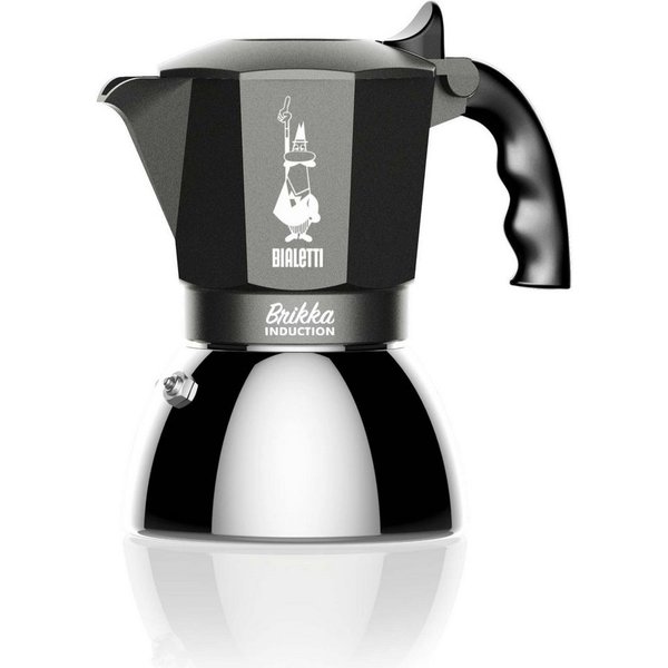 BIALETTI Espressokocher, spülmaschinenfester Wasserkessel, 2-Schicht-Edelstahl, für 4 Tassen