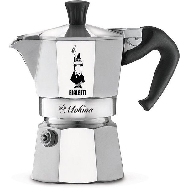 BIALETTI Espressokocher, 0,04l Kaffeekanne, für den Espressoschluck zwischendurch, Aluminium