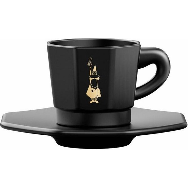 BIALETTI Espressotasse, 8-tlg., Porzellan, 4 Tassen, 4 Untertassen