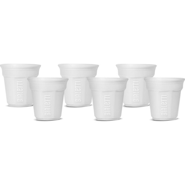 BIALETTI Espressotasse, 6-tlg., Keramik, 90 ml, 6-teilig