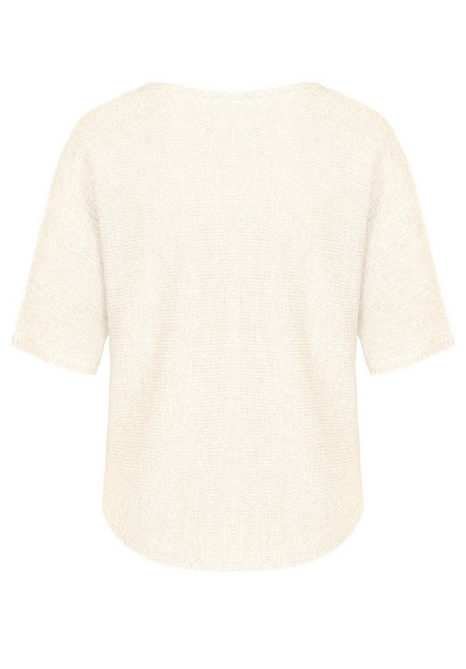 bianca Strickpullover OLINDE in sommerlichem Bändchengarn und Trendfarbe – Bild 2 von 2