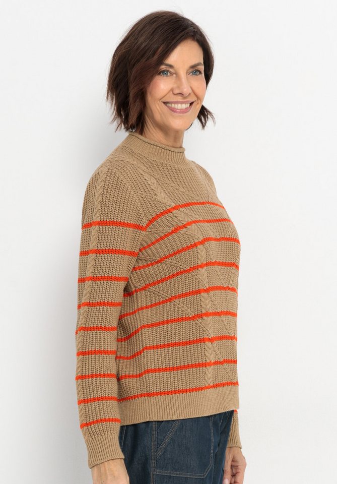 bianca Strickpullover REMIS in aufwendigem Patentstrick mit Zierelementen – Bild 4 von 5