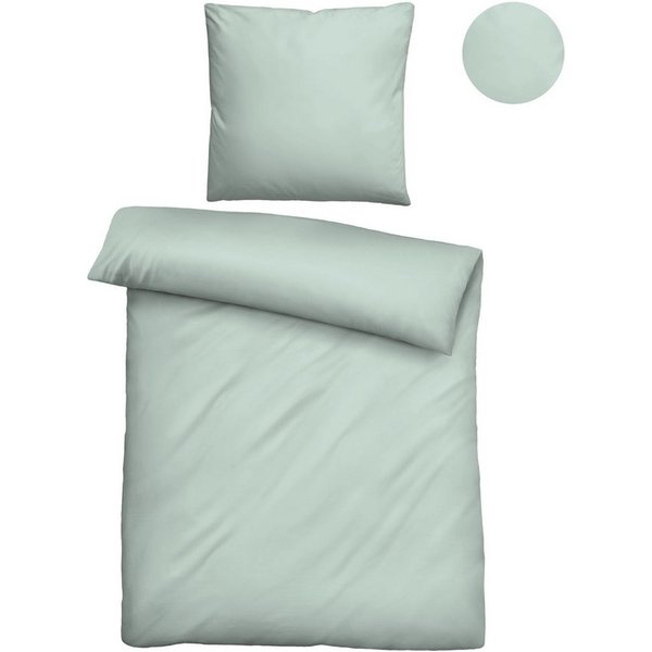 Biberna Bettwäsche 0470500, hochwertige TENCEL Qualität, Lyocell, 2 teilig, natürlicher Rohstoff, schnelltrocknend, angenehm weich, atmungsaktiv