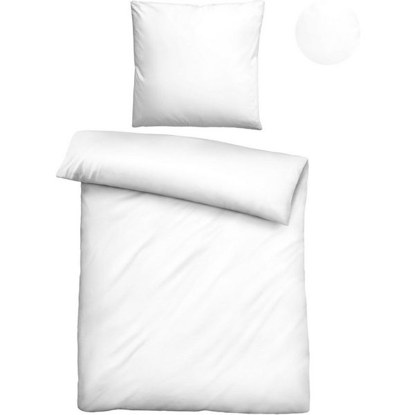 Biberna Bettwäsche 0470500, hochwertige TENCEL Qualität, Lyocell, 2 teilig, natürlicher Rohstoff, schnelltrocknend, angenehm weich, atmungsaktiv