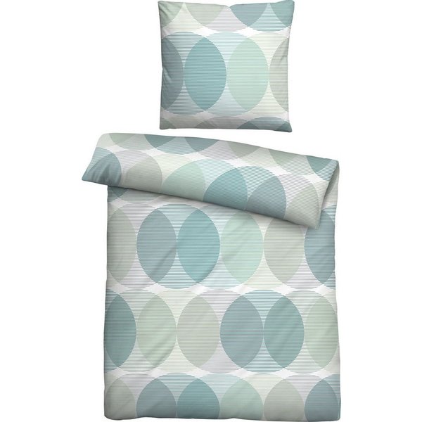 Biberna Bettwäsche Bettwäsche, Bettwäsche Satin, TENCEL™ Lyocell Kreise