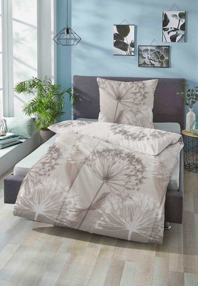 Biberna Bettwäsche Maria, Mako-Satin, 2 teilig, feiner Glanz + weicher Griff, pflegeleicht, ganzjährig einsetzbar, RV – Bild 2 von 5
