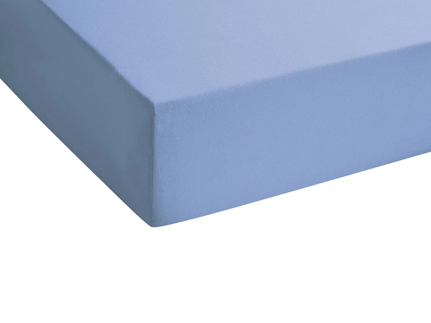 BIBERNA Feinjersey Spannbettlaken (Blau, 140 - 160 x 200 cm) – Bild 2 von 3