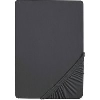 BIBERNA Feinjersey Spannbettlaken (titanium, 90 - 100 x 200 cm)