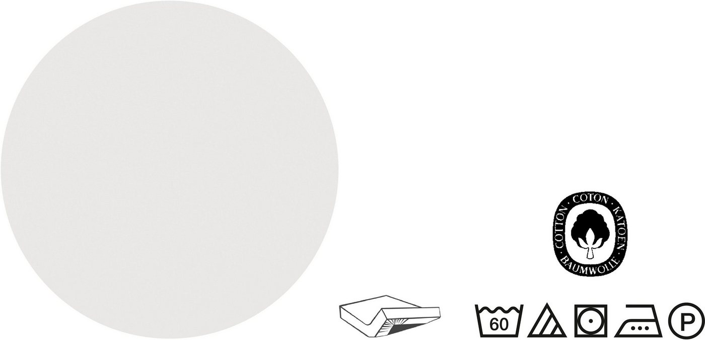 Biberna Spannbettlaken Biber, leicht angeraut, flauschig & warm, Biber, Gummizug: rundum, (1 Stück), aus 100% Baumwolle, für Matratzen bis 22 cm Höhe, Winter, B – Bild 4 von 5