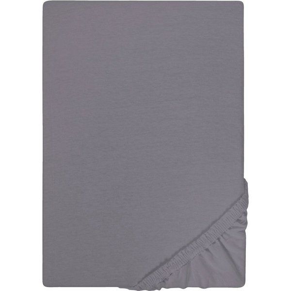 Biberna Spannbettlaken Leila, Jersey, Gummizug: rundum, (1 Stück), Bettlaken aus 100% Baumwolle, für Matratzenhöhen bis 22 cm