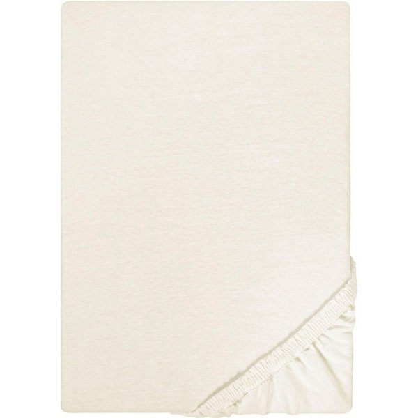 Biberna Spannbettlaken Leila, Jersey, Gummizug: rundum, (1 Stück), Bettlaken aus 100% Baumwolle, für Matratzenhöhen bis 22 cm
