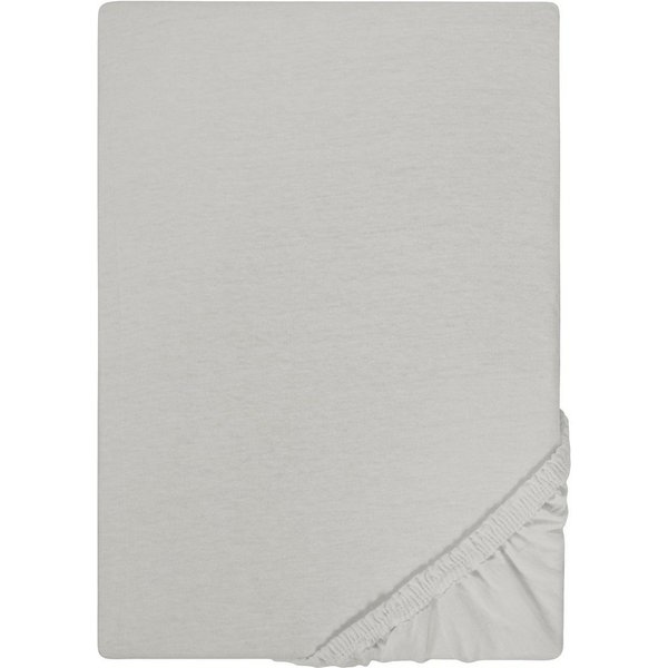 Biberna Spannbettlaken Leila, Jersey, Gummizug: rundum, (1 Stück), Bettlaken aus 100% Baumwolle, für Matratzenhöhen bis 22 cm