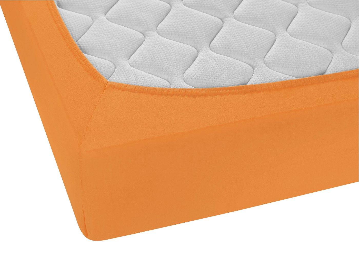 Biberna Spannbettlaken Marc, Jersey, Gummizug: rundum, (1 Stück), aus Baumwolle, für Matratzen bis 22 cm Höhe, Bettlaken, Spannbetttuch – Bild 5 von 5