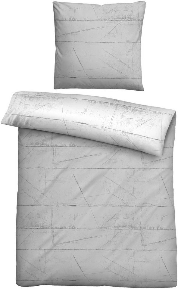 Biberna Wendebettwäsche 0614509, Mako-Satin, 2 teilig, feiner Glanz + weicher Griff, pflegeleicht, ganzjährig einsetzbar, RV – Bild 3 von 5