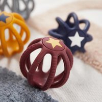 Bieco 2er Set Beiß- und Greifball Silikon Rosy Sky