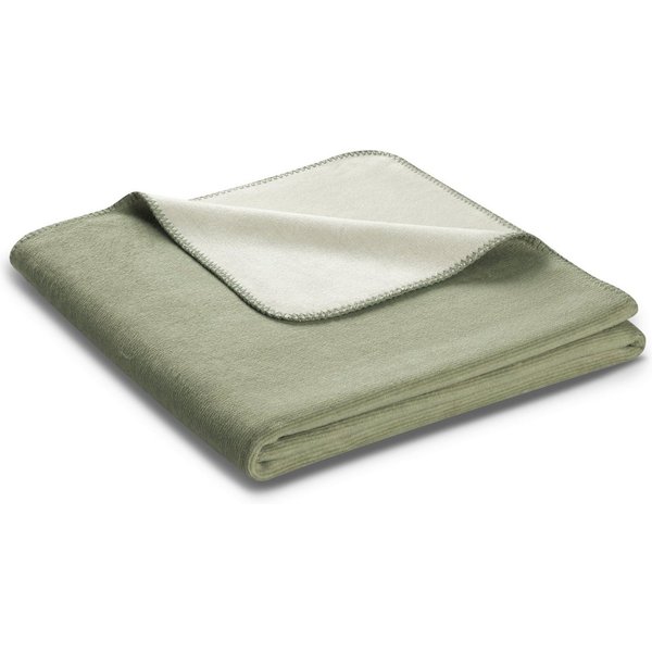 Wohndecke Melange, Biederlack, mit geketteltem Zierstich