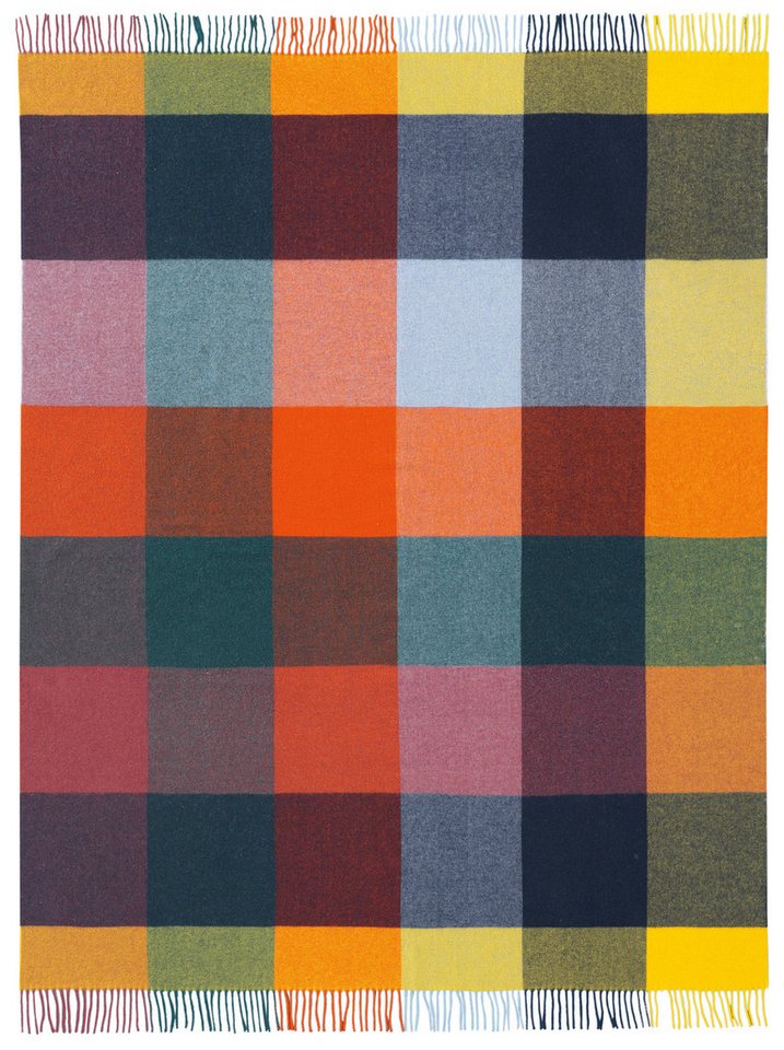 Wohndecke Plaid Vibrant Square, Biederlack, im sommerlichen Karodessin – Bild 3 von 5