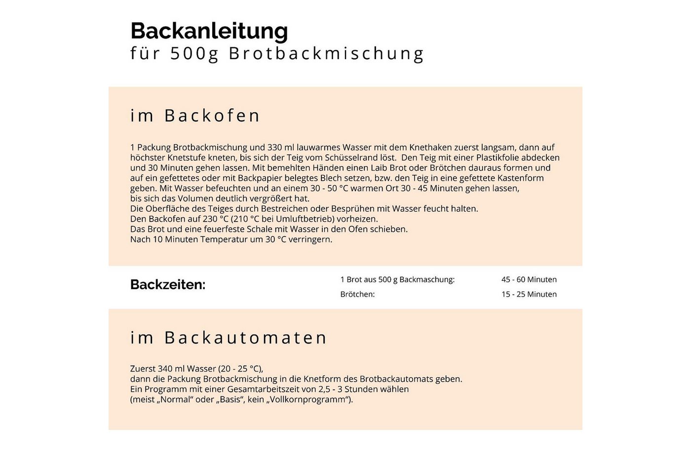 Bielmeier Backmischung Bauernbrot Küchenmeister, 1 x 7500 g, (15 x 500g), Made in Baden-Württemberg (SET314013-15) – Bild 4 von 5