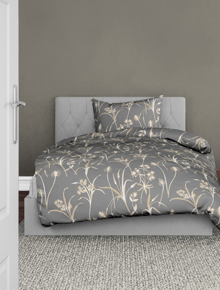 BIERBAUM Bettwäsche 3987, Mako-Satin, 2 teilig, Mako-Satin, 100 % Baumwolle, pflegeleicht – Bild 2 von 4
