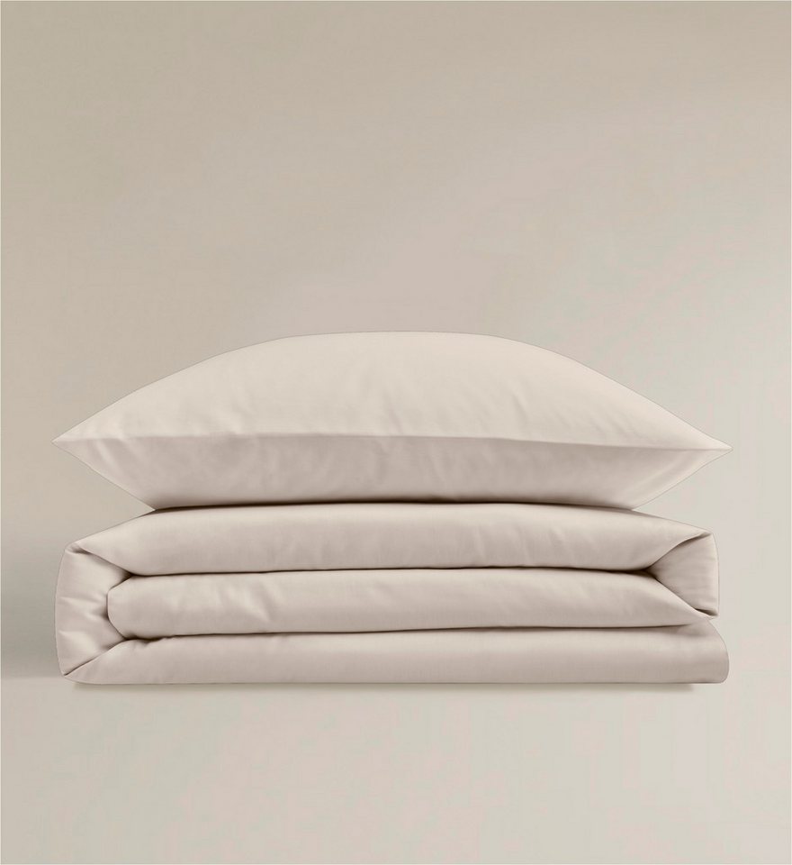 BIERBAUM Bettwäsche Elegant uni, Mako-Satin, 2 teilig, Mako-Satin, 100 % Baumwolle, Uni, pflegeleicht – Bild 3 von 5