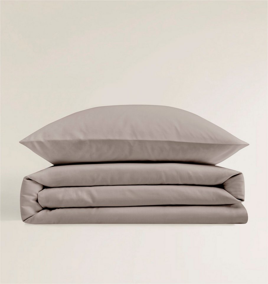 BIERBAUM Bettwäsche Elegant uni, Mako-Satin, 2 teilig, Mako-Satin, 100 % Baumwolle, Uni, pflegeleicht – Bild 3 von 5