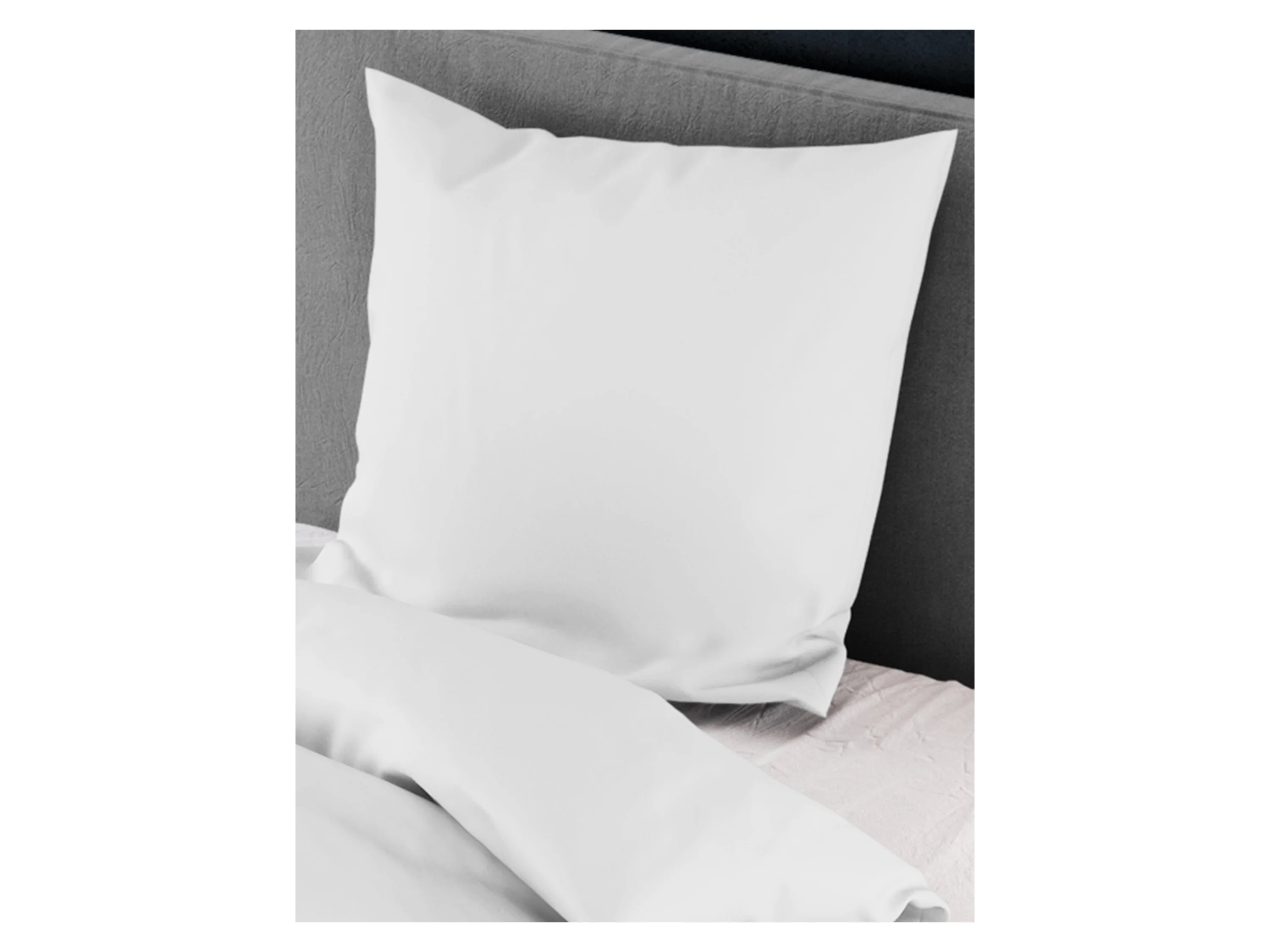 BIERBAUM Bettwäsche Elegant uni, Mako-Satin, 2 teilig, Mako-Satin, 100 % Baumwolle, Uni, pflegeleicht – Bild 3 von 4