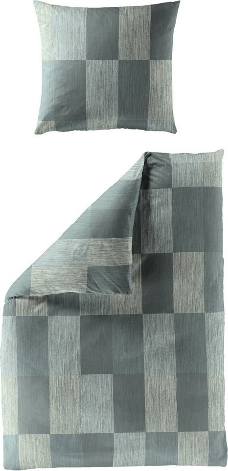 BIERBAUM Bettwäsche Satin Bettwäsche 4142, Mako-Satin, 2 teilig, 100 % Baumwolle, pflegeleicht, seidig glatt – Bild 2 von 4