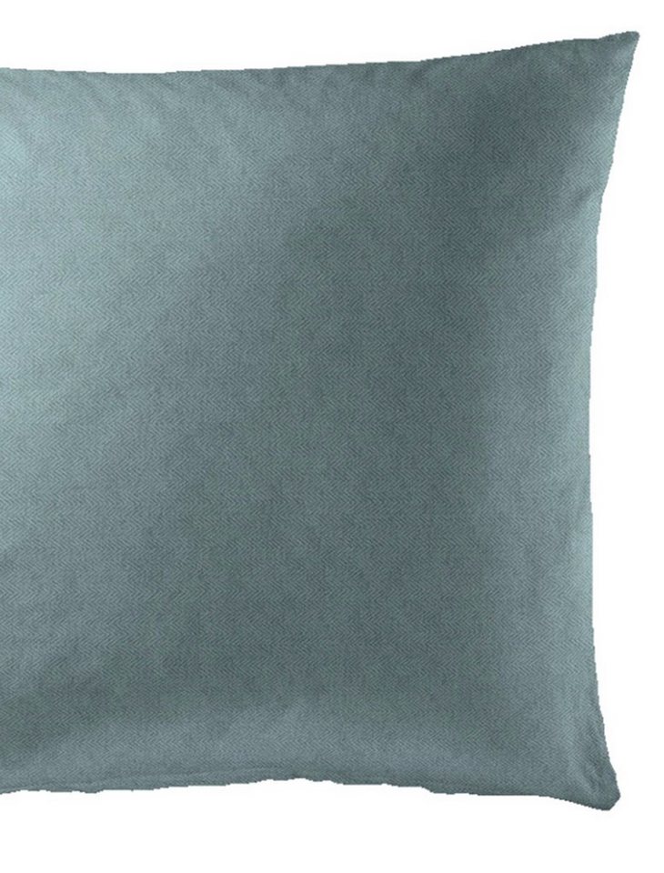 BIERBAUM Bettwäsche Senci in 135x200 oder 155x220 cm, Biber, 2 teilig, Uni Optik mit feinem Fischgrätmuster, pflegeleicht, 100% Baumwolle – Bild 3 von 5