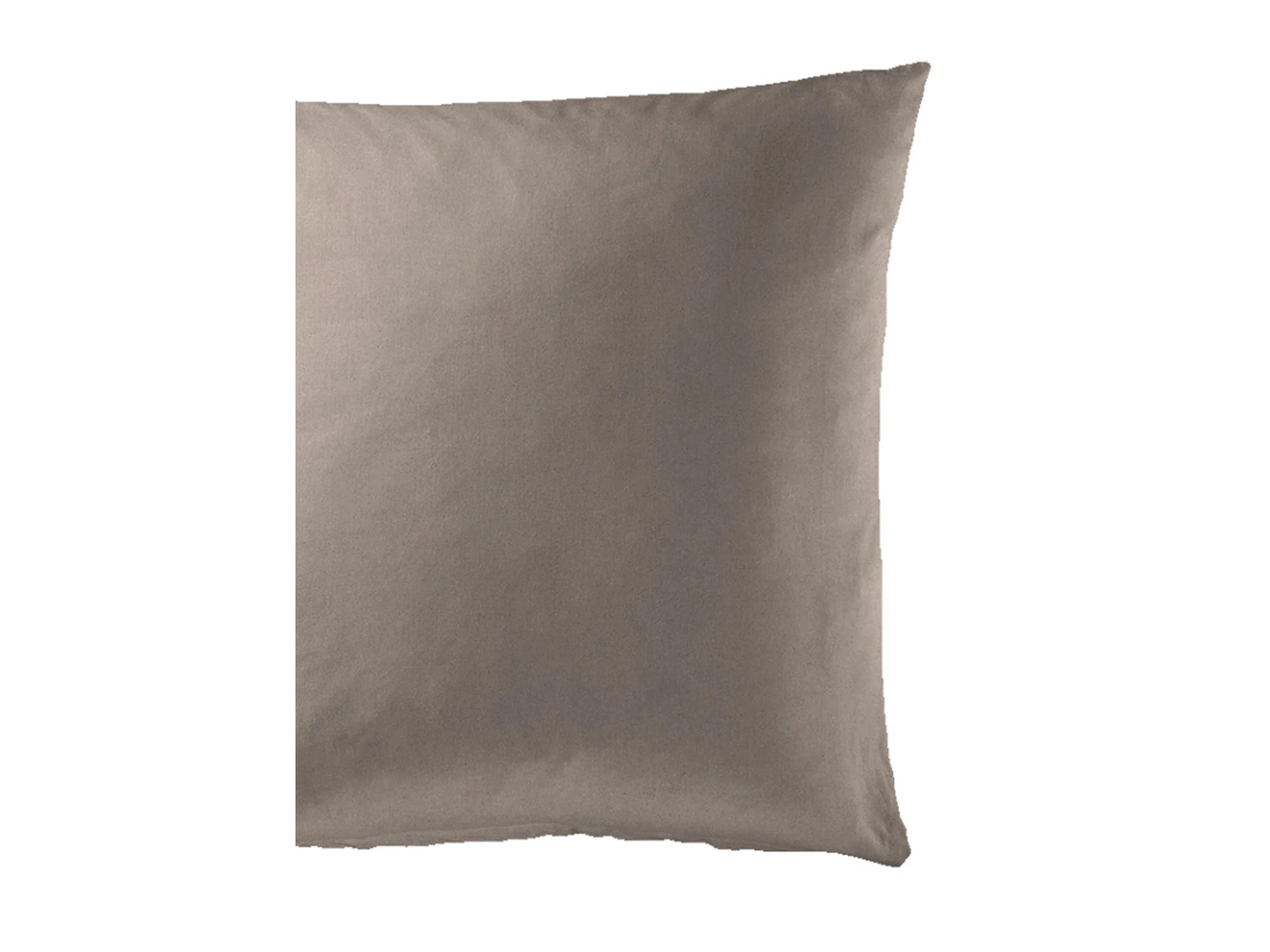 BIERBAUM Renforcé Uni Bettwäsche (Mocca, 155 x 220 + 80x80 cm) – Bild 4 von 4