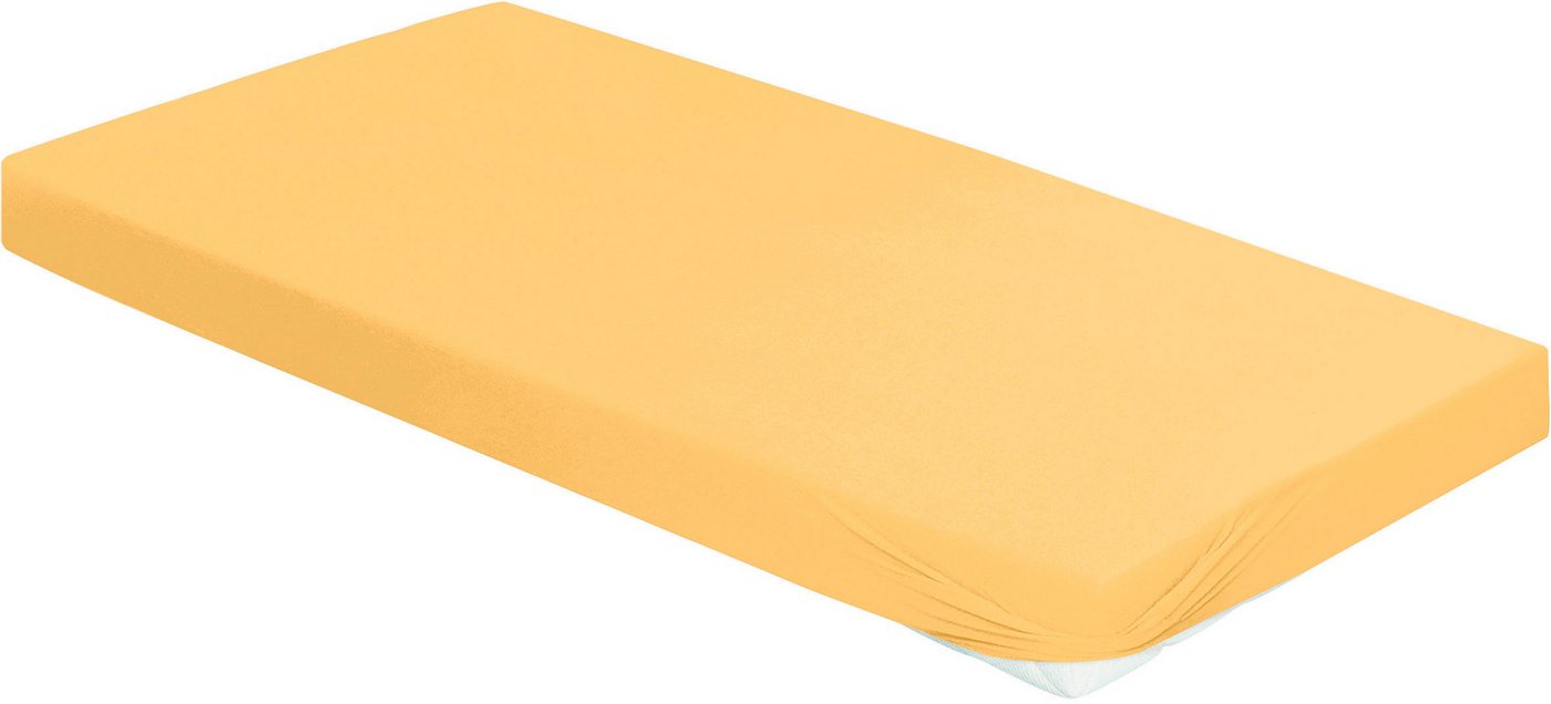 BIERBAUM Spannbettlaken Jersey, Jersey, Gummizug: rundum, (1 Stück), 95 % Baumwolle und 5 % Elasthan für optimale Weichheit und Dehnbarkeit – Bild 2 von 5