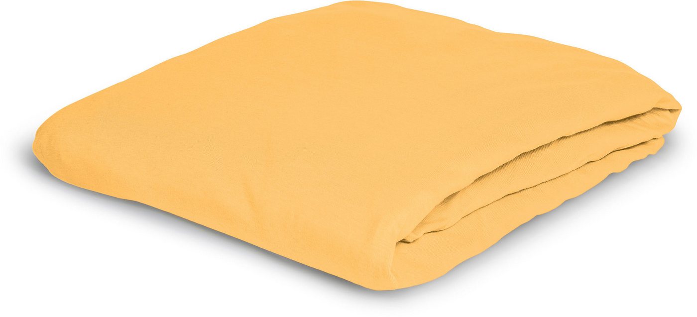 BIERBAUM Spannbettlaken Jersey, Jersey, Gummizug: rundum, (1 Stück), 95 % Baumwolle und 5 % Elasthan für optimale Weichheit und Dehnbarkeit – Bild 3 von 5