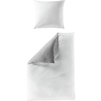 BIERBAUM Wendebettwäsche Modern Uni in Gr. 135x200 oder 155x220 cm, Renforcé, 2 teilig, Modernes Unidesign: Schlichte, elegante Optik für jedes Schlafzimmer