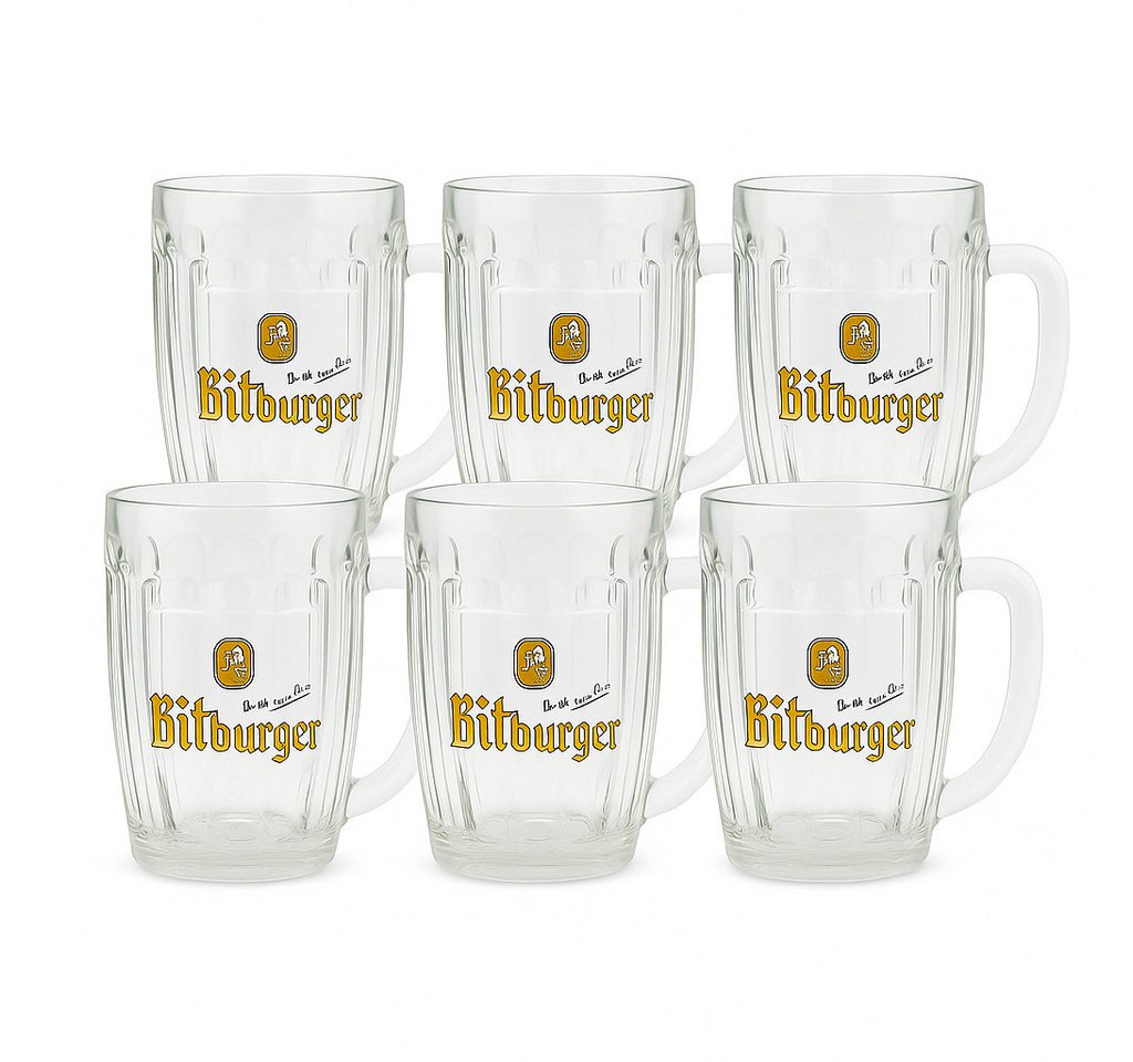Bitburger Bierglas Bitburger Bierkrug Set 6× 0,3 L – Original Biergläser – Geeicht – Bild 4 von 4