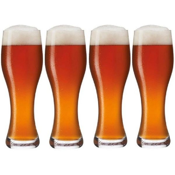 LEONARDO Bierglas Leonardo Weizenbiergläser Taverna (Groß) (4-teilig)