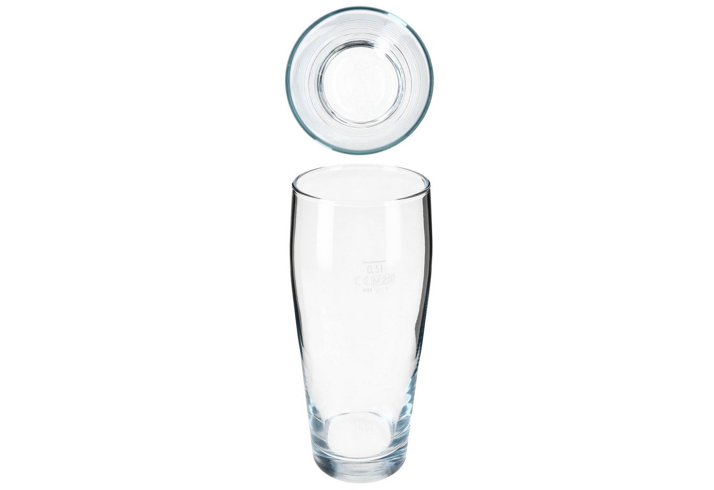 MamboCat Bierglas MamboCat 12er Set Willibecher 0,5 L geeicht Bierglas Trinkglas Drinks, Glas – Bild 5 von 5