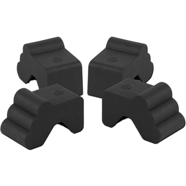 BigDean Blumentopfuntersetzer 4x Blumentopf Füßchen Anthrazit Pflanzkübel Untersetzer extra stabil, Zubehör für Pflanztöpfe, Set, 4-tlg., Robuste, Standhafte, F