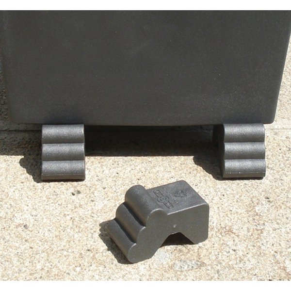 BigDean Blumentopfuntersetzer Füßchen Piedino für Pflanzkübel, Zubehör für Blumentöpfe, Blumenkübel, Pflanzkübel, Packung, 4-tlg., Untersetzer Alternative, Anth