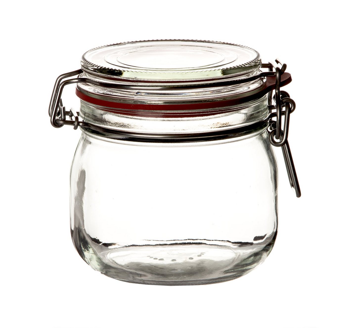 BigDean Einmachglas 6x Drahtbügelgläser 600ml Bügelverschluss Made in Germany Einweckgl, Glas, (Set, 6-tlg., Vorratsgläser), Einweck Glas, Bügelglas, Drahtbügel – Bild 2 von 5
