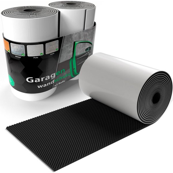 BigDean Garagen-Wandschutz 2 Rollen dicker Türkantenschutz selbstklebend 200x20x0,5cm (Set, 2 St., Rolle/n), Extra Dicker, Robuster, Widerstandsfähiger Prallsch