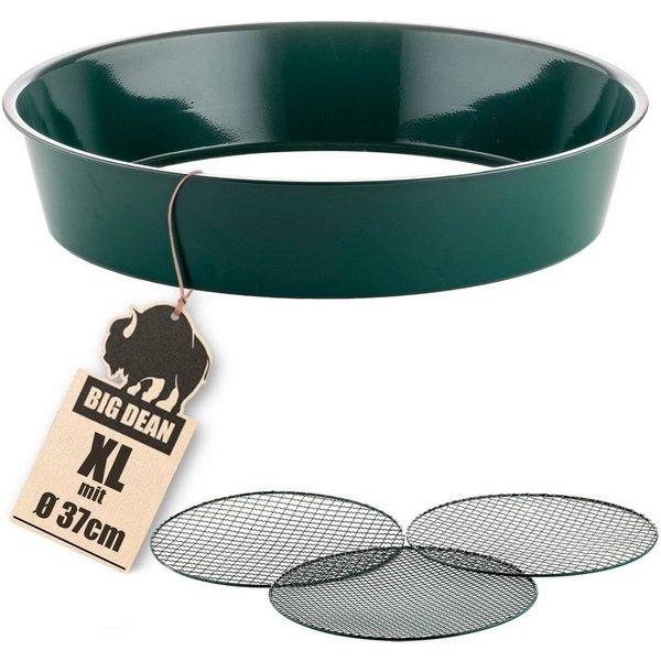 BigDean Gartensieb Metall fein bis grob inkl. 3 austauschbarer Siebeinsätze Erdsieb, Metall, (Set, 1-St., Gartensieb), Dreierlei Einsätze, Vielseitig Einsetzbar