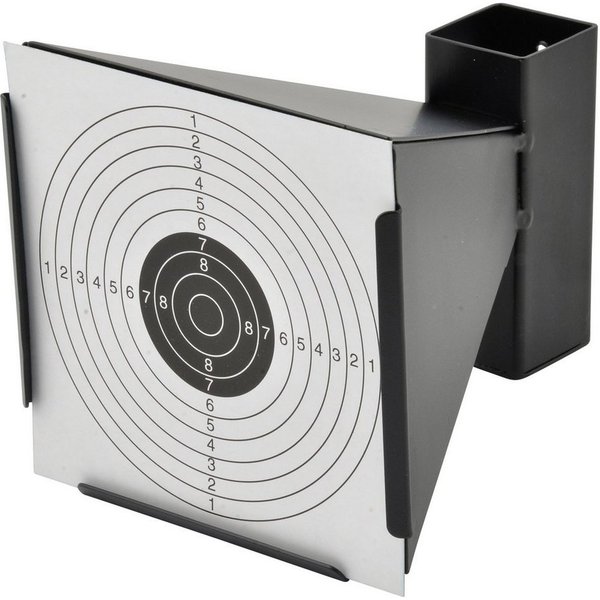 BigDean Kugelfang 140x140 Scheibenkasten Luftgewehr Luftpistole Zielscheiben, (Packung, 1-tlg., Auffangtrichter), Stahl, Wandmontage oder Pfostenmontage